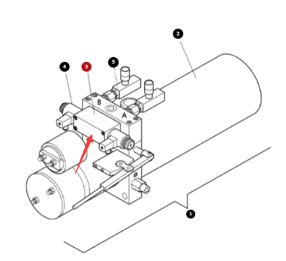 Dynapac boom lift valve directional valve left part number D963125338