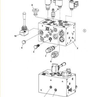 Dynapac hydraulic valve part number 4700395924
