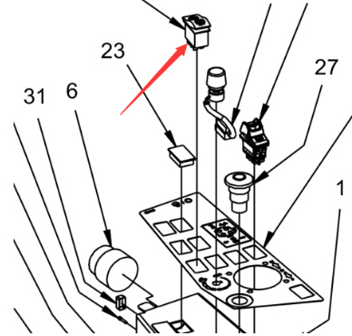 Dynapac walking speed switch part number 4812115810