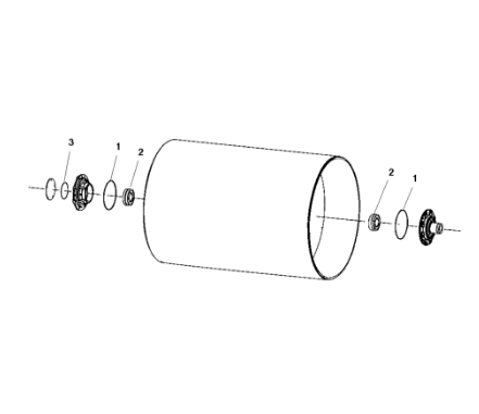 Dynapac Steel Wheel Rotation Repair Kit Part Number 4700945903
