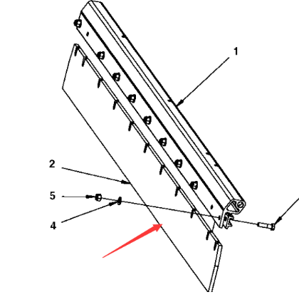 Dynapac scraper plate part number 4700395112
