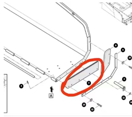 Dynapac hopper rubber stopper plate part number 4812227290