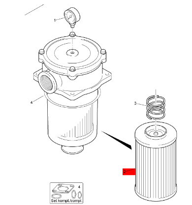 Dynapac liquid filter part number 4812112260