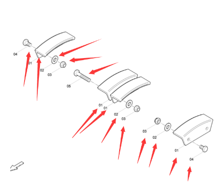 Dynapac Chain Plate Nut Part Number 5730007656