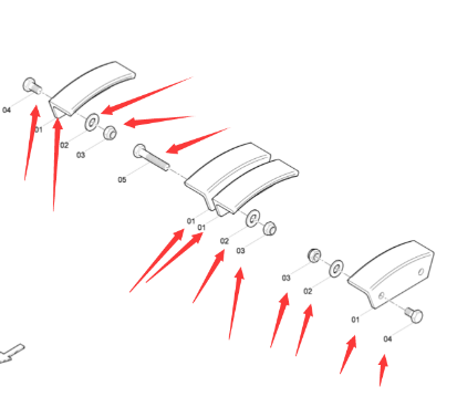 Dynapac Chain Plate Bolt Part Number 0147196219