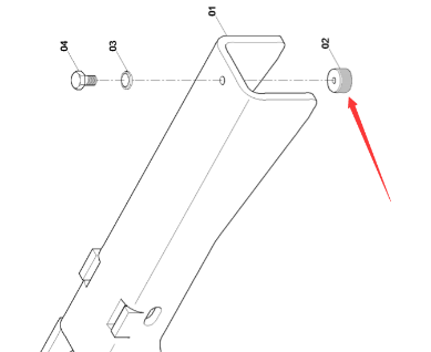 Dynapac hopper damping block part number 4812029437