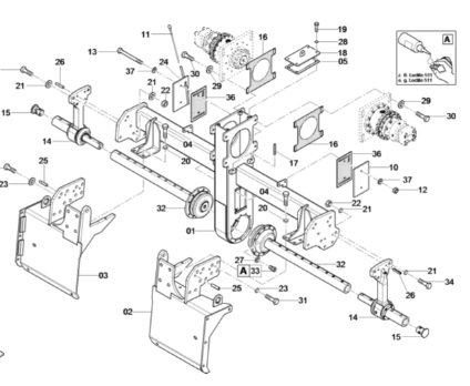 Dynapac stirring repair kit part number 4812027684