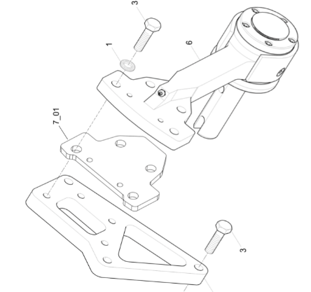 Dynapac end hanger component part number 4812031805