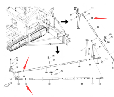 Dynapac right-hand locking nut part number 026110972