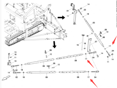 Dynapac left-hand lock nut part number 0261109154
