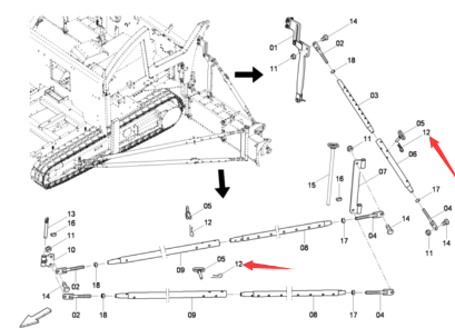 Dynapac spring pin part number D930205111