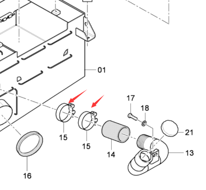Dynapac clamp part number D934349104