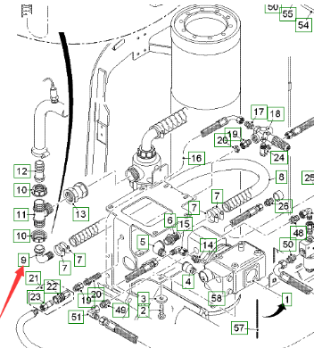 Dynapac pipe joint part number D97749787