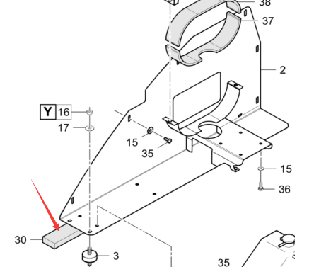 Dynapac insulation pad part number 4812037159