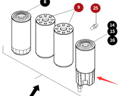 Dynapac Pre Filter Fuel Part Number D900509802