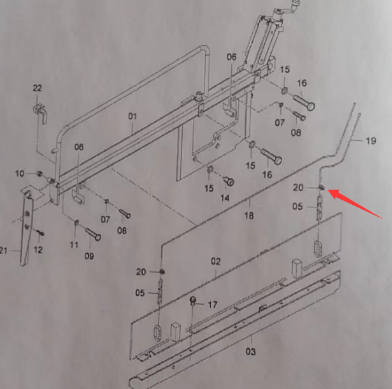 Dynapac wire rope clamp part number 4749302415