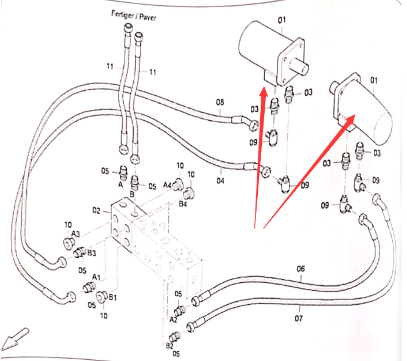Dynapac ironing board arch adjustment motor part number D966061020