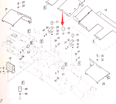 Dynapac ironing plate shock absorber block part number D930235508