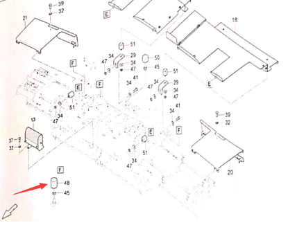Dynapac ironing plate shock absorber block part number 4738001045