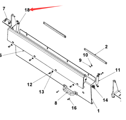 Dynapac Side Cover Gas Spring Part No. 4812267437