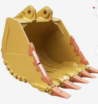 Heavy duty rock HDR excavator bucket, Q345/NM400/material and 0.1-8.7cbm capacity