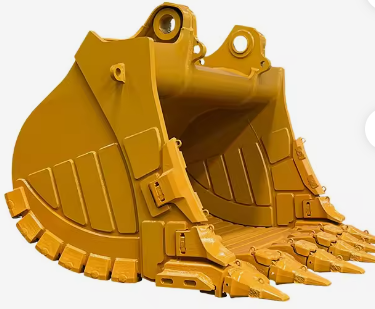 High quality and wear-resistant 12 cubic quarry heavy-duty bucket compatible with Caterpillar 6020B mining special